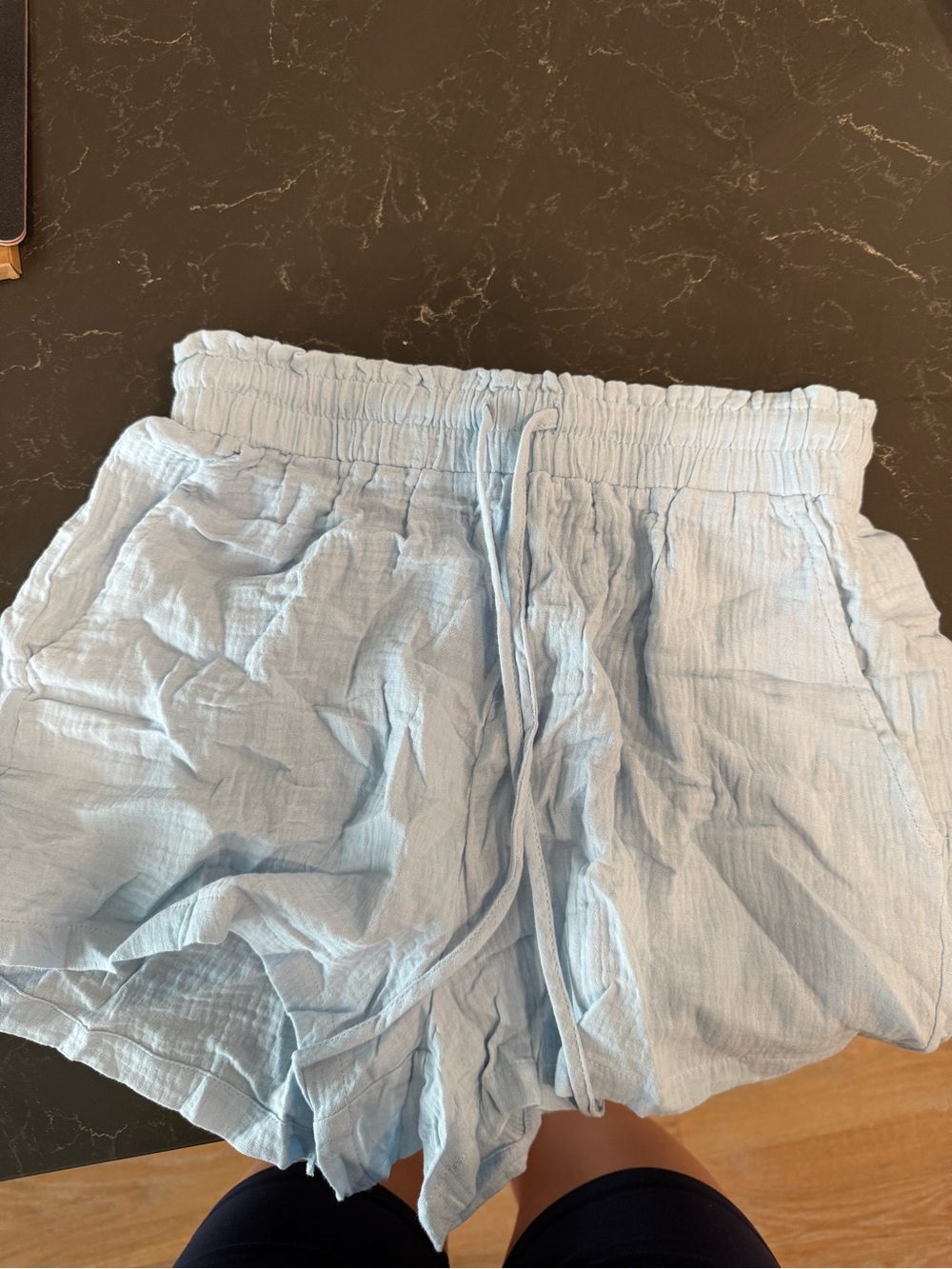 NWT Light Blue Drawstring Casual Shorts